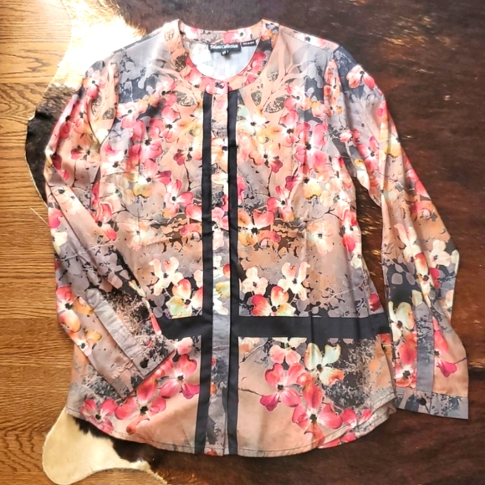 Tolani Collection floral shirt